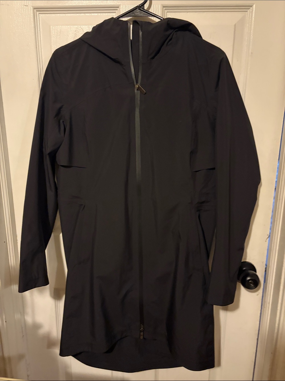 lululemon athletica Black Hooded Raincoat